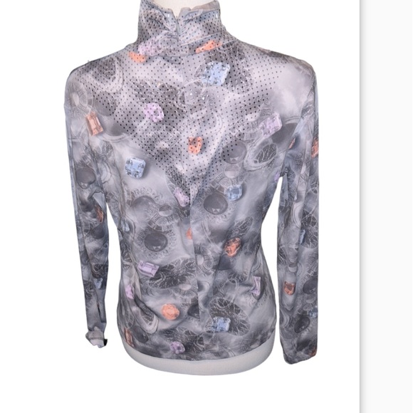 NWT St. John’s Sport Jewel Print Top Women’s size Medium - Picture 3 of 5